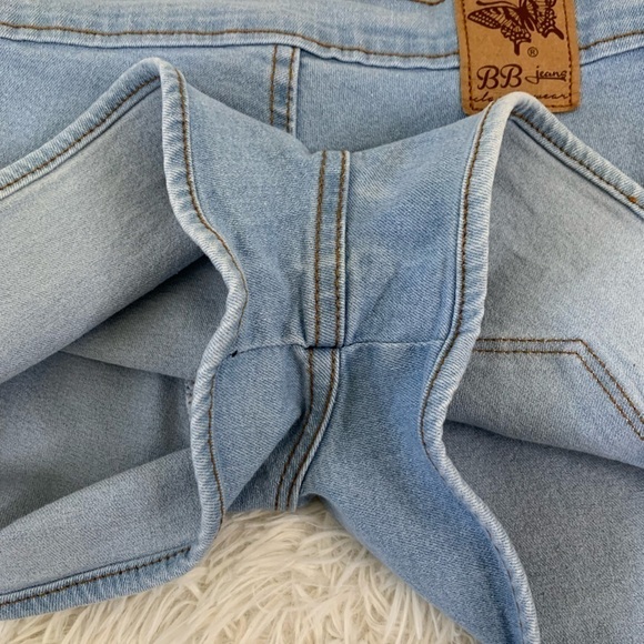 Y2k BB jeans shorts high waisted, L (junior) = Adult S - Picture 8 of 16